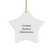 Certified Database Administrator Funny Quote Star Ornament Gifts from Friends, Men, or Family to Database Administrator, Christmas Unique Gifts - Image 1
