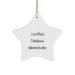 Funny Certified Database Administrator Star Ornament Gifts from Men to Friends - Christmas Unique Star Decorations - Image 1