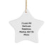 Funny Shetland Sheepdog Star Ornament Gifts for Christmas from Friends, Unique Star Ornaments for Shetland Sheepdog Lovers by People, Not So Much. - Image 1
