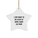 Funny Tabby Cat Mom Gifts for Him or Her, Christmas Unique Star Ornament, I Just Want To Be A Stay At Home Tabby Cat Mom - Image 1