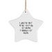 Funny Tabby Cat Mom Gifts from Men to Women for Christmas Unique Star Ornament, Handmade Stay At Home Mom Tabby Cat Lover, I Just Want To Be A Stay At Home Tabby Cat Mom Decoration - Image 1