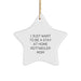 Funny Rottweiler Dog Mom Gifts from Friends for Christmas, 'I Just Want To Be A Stay At Home Rottweiler Mom' Star Ornament - Image 1