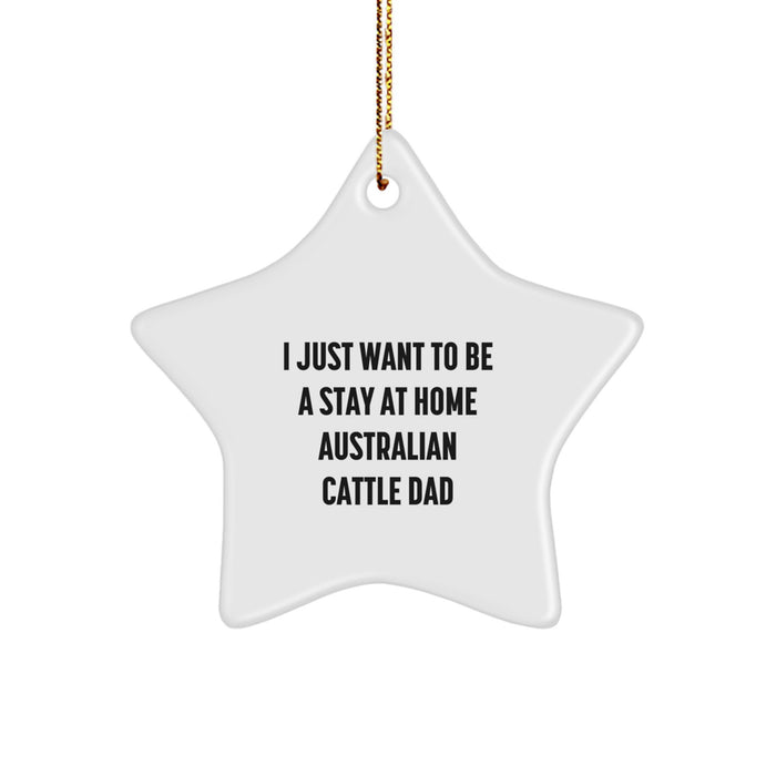 A Cute Australian Cattle Dog Star Ornament, Gifts from Family for Australian Cattle Dog Dad, Funny Christmas Unique Gifts - Image 1