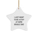 Funny Beagle Dog Dad Gifts from Men to Stay At Home Beagle Dads for Christmas - Beagle Dog Star Ornament - Image 1