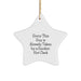 Funny Clerk Star Ornament Gifts from Friends for Christmas, Star Ornament, Sorry This Guy Is Already Taken By A Smokin' Hot Clerk - Image 1