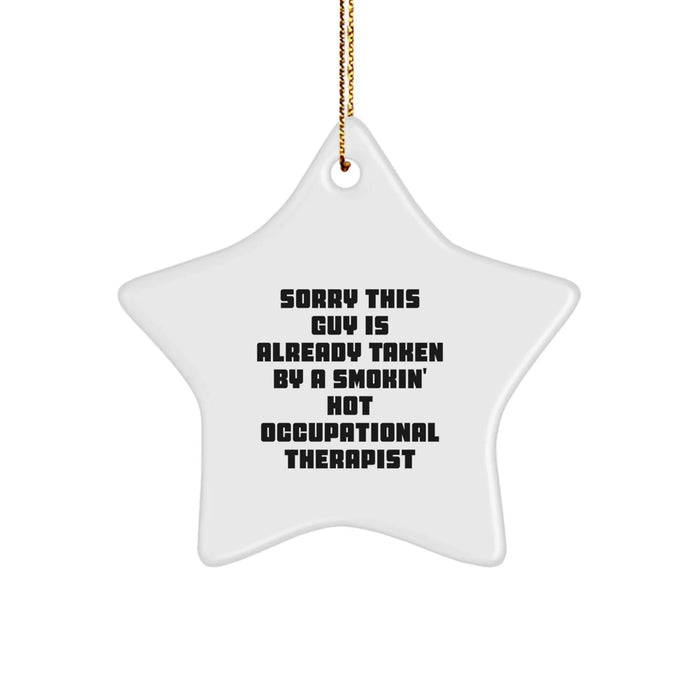 Funny Occupational Therapist Gifts, Star Ornament for Occupational Therapist Christmas Unique Gifts, Gifts from Men to Occupational Therapist, Gifts for Occupational Therapist - Image 1
