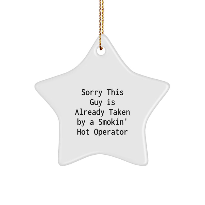 Funny Operator Star Ornament Gifts from Men to Friends for Christmas Unique - Image 1