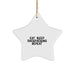 Funny Backpacking Gifts from Family, Unique Star Ornament for Backpacking Men, Eat. Sleep. Backpacking. Repeat. Christmas Decorations - Image 1