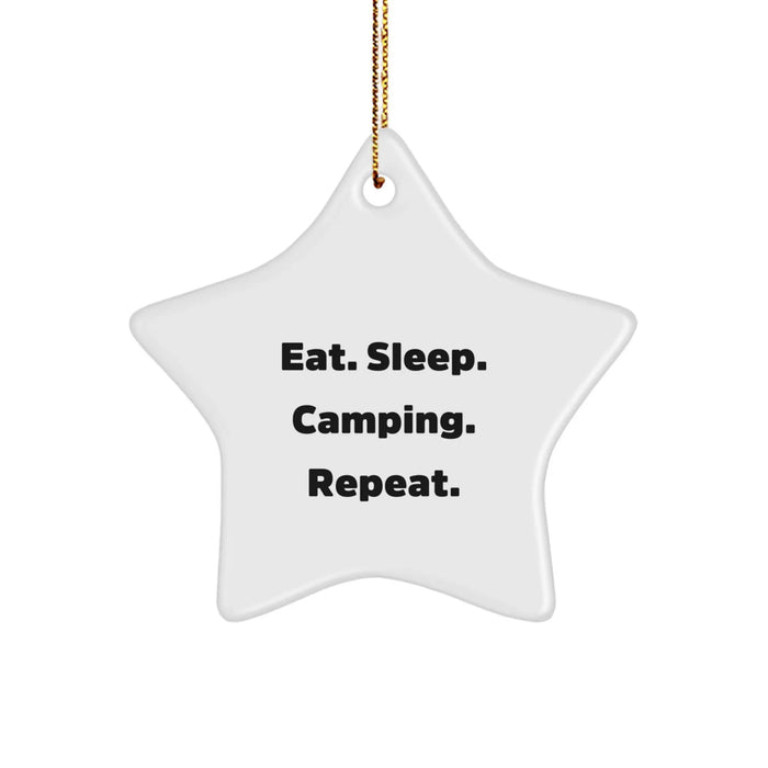 Camping Star Ornaments Funny Quote Gifts for Men Women from Family - Image 1
