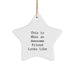 Funny Star Ornaments Gifts for Friends from Men - This Is What 'An Awesome Friend Looks Like' Christmas Unique Gifts - Image 1