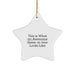 Funny Sister-in-law Gifts from Family - This Is What An Awesome Sister-in-law Looks Like Christmas Star Ornament - Image 1