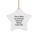 Financial Advisor Gifts, This Is What An Awesome Financial Advisor Looks Like Star Ornament, Christmas Unique Gifts from Friends to Financial Advisor - Image 1