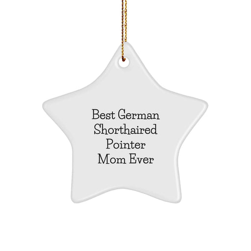 German Shorthaired Pointer Dog Mom Gifts from Friends, Funny Star Ornament for Christmas - Image 1