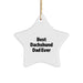 Funny Dachshund Dog Father Gifts from Men, Star Ornament for Dachshund Dog Lover Dad, Christmas Unique Gifts - Image 1