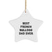 French Bulldog Dad Ever Star Ornament Funny Christmas Unique Gift for Men Family from Dad - Image 1
