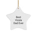 Vizsla Dad Gifts from Men, Funny Star Ornament for Vizsla Dog Lovers at Christmas - Image 1
