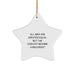 Funny Machinist Gifts from Men - Star Ornaments for Christmas Unique Gifts for Machinist Friends - All Men Are Created Equal But The Coolest Become A Machinist Delight - Image 1