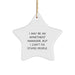 Funny Apartment Manager Gifts, Christmas Unique Star Ornaments for Men, Women, Friends, Coworkers - 'I May Be An Apartment Manager, But I Can't Fix Stupid People' - Image 1