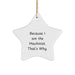Funny Machinist Gifts for Men, Unique Star Ornament for Machinist Friends, Christmas Unique Gifts from Friends for Machinist - Image 1