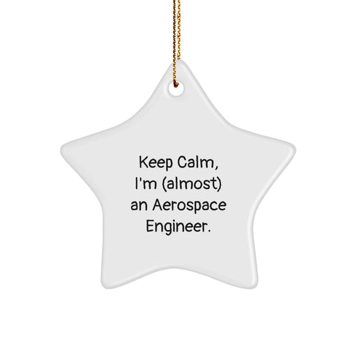 Funny Aerospace Engineer Christmas Unique Gifts from Friends, Funny Star Ornament for Men, Aerospace Engineer Friends, Inspirational Keepsake - Image 1