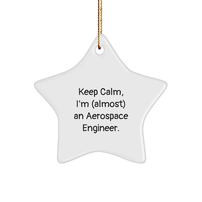 Funny Aerospace Engineer Christmas Unique Gifts from Friends, Funny Star Ornament for Men, Aerospace Engineer Friends, Inspirational Keepsake - Image 1