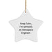 Funny Aerospace Engineer Christmas Unique Gifts from Friends, Funny Star Ornament for Men, Aerospace Engineer Friends, Inspirational Keepsake - Image 1