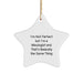 Funny Mixologist Gifts from Family for Christmas Star Ornament - I'm Not Perfect But I'm A Mixologist And That's Basically The Same Thing - Image 1