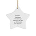 Funny Lawyer Gifts, 'Lawyer Because Freaking' genius Is Not An Official Job Title.', Christmas Star Ornament, Gifts from Men to Lawyer, Unique Lawyer Christmas Unique Gifts - Image 1