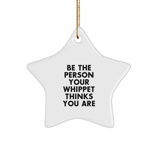 Funny Whippet Dog Star Ornament Gifts from Men, Women, Friends, Coworkers, Family for Christmas Unique Gifts - Image 1