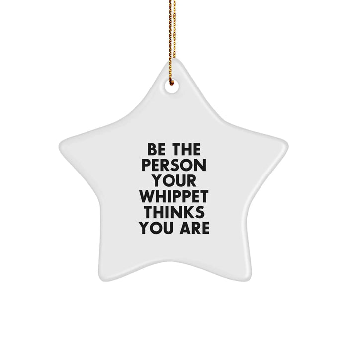 Funny Whippet Dog Star Ornament Gifts from Men, Women, Friends, Coworkers, Family for Christmas Unique Gifts - Image 1