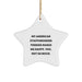 Funny American Staffordshire Terrier Dog Star Ornament Gifts from Men for Christmas Unique Presents - Image 1