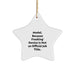 Model Star Ornament, Funny Quote, Gifts from Friends to Model, Unique Christmas Decor - Image 1