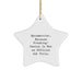 Funny Optometrist Star Ornament Gifts from Friends, Colleagues, and Family - Optometrist genius Christmas Unique Star Decoration - Image 1