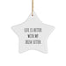 Irish Setter Dog Lover Gifts from Men to Friends - Star Ornament with Funny Quote 'Life Is Better With My Irish Setter' for Christmas Unique Gifts - Image 1