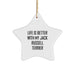 Funny Jack Russell Terrier Dog Star Ornament, Gifts from Friends and Family for Christmas Unique Gifts for Jack Russell Terrier Dog Lovers - Image 1