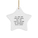 Funny Insurance Sales Agent Gifts, Star Ornament, 'All Men Are Created Equal But The Coolest Become An Insurance Sales Agent' Quote, Christmas Unique Gifts from Men to Insurance Sales Agent - Image 1