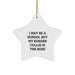 Funny Border Collie Dog Christmas Star Ornament Gifts from Men to Friends - Image 1