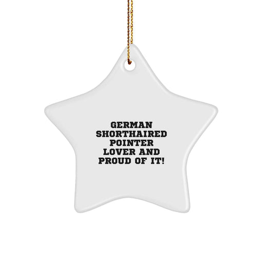 German Shorthaired Pointer Dog Star Ornament Gifts from German Shorthaired Pointer Lovers - Proud Christmas Decorations for German Shorthaired Pointer Enthusiasts - Image 1