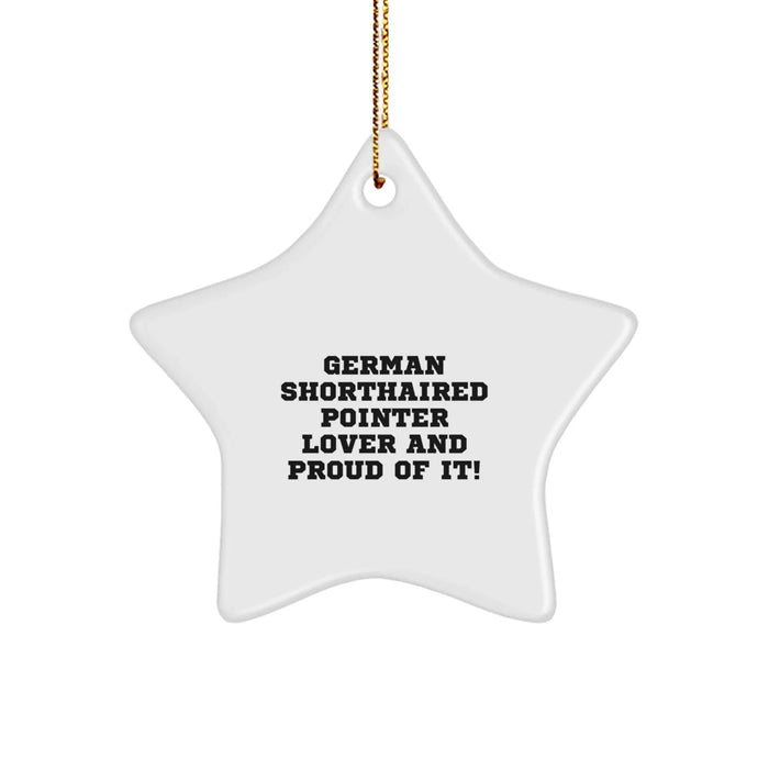 German Shorthaired Pointer Dog Star Ornament Gifts from German Shorthaired Pointer Lovers - Proud Christmas Decorations for German Shorthaired Pointer Enthusiasts - Image 1