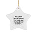 Cairn Terrier Dog Gifts from Friends to Family - My Dog Thinks I'm Cool Star Ornament - Image 1