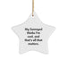Funny Samoyed Dog Gifts - My Samoyed Thinks I'm Cool Star Ornament, Perfect Unique Christmas Unique Gifts for Men Women, Gifts from Friends Family - Image 1