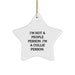 Funny Collie Dog Gifts from Men to Family Members, Collie Star Ornament Christmas Unique Gifts, I'm Not A People Person. I'm A Collie Person. - Image 1