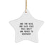 Funny Kentucky Gifts for Guys, 'And The Wise One Said F--k This Shit!' White Star Ornament, Christmas Unique Gifts from Friends - Image 1