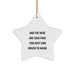 Funny Maine Star Ornament, Gifts from Friends for Maine Lovers, Christmas Unique Gifts, 'And The Wise One Said F--k This Shit! And Moved To Maine' - Image 1