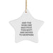 Montana Star Ornament Funny Gift for Friends from Big Sky Country Christmas Decorations Star Shaped White Gifts - Image 1