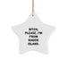 'B-tch, Please. I'm From Rhode Island.' Star Ornament, Gifts from Men to Friends, Unique Rhode Island Gifts for Christmas - Image 1