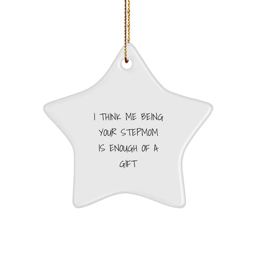 Funny Stepmom Star Ornament Gifts from Family for Christmas Unique Gifts - Image 1