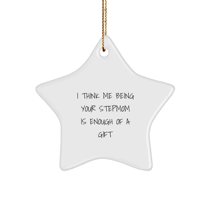 Funny Stepmom Star Ornament Gifts from Family for Christmas Unique Gifts - Image 1
