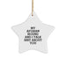 Funny Afghan Hound Dog Gifts from Friends to Family - 'My Afghan Hound And I Talk Shit About You' Star Ornament for Christmas - Image 1