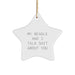Funny Beagle Dog Gifts from Men to Family Members - My Beagle And I Talk Shit About You Star Ornament for Christmas Unique Gifts - Image 1